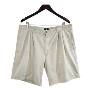 Vintage Givenchy Activewear 100% Cotton Pleated Khaki Shorts Golf Men's 40